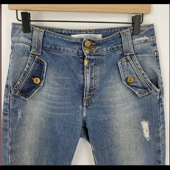 GF Gianfranco FERRE Distressed Jeans sz 28 - Picture 7 of 9